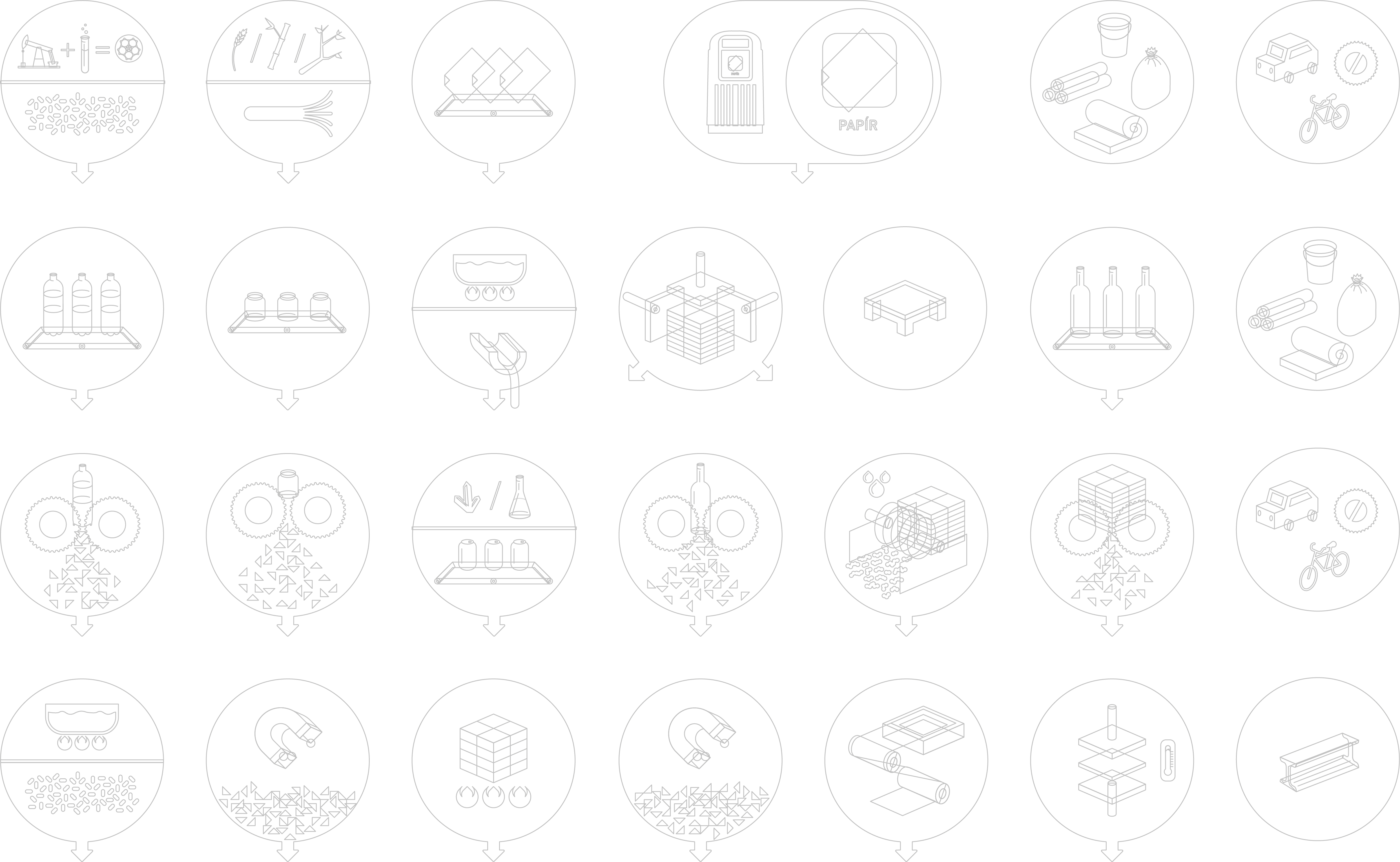 Recycle project icons